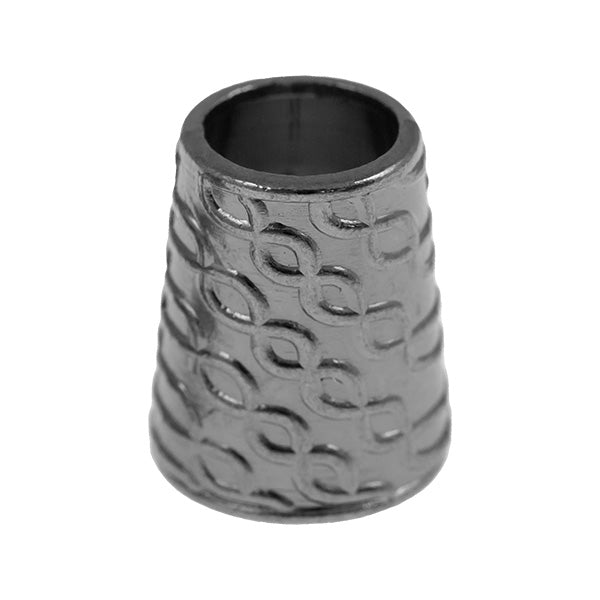Kordelenden gunmetal