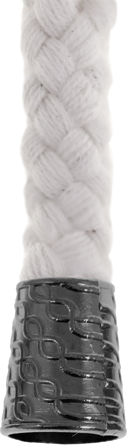 Kordelenden gunmetal