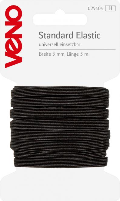 Standard Elastic 5mm schwarz