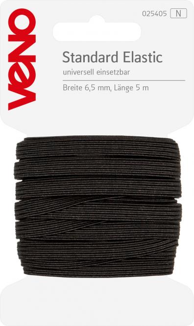 Standard Elastic schwarz 6,5mm