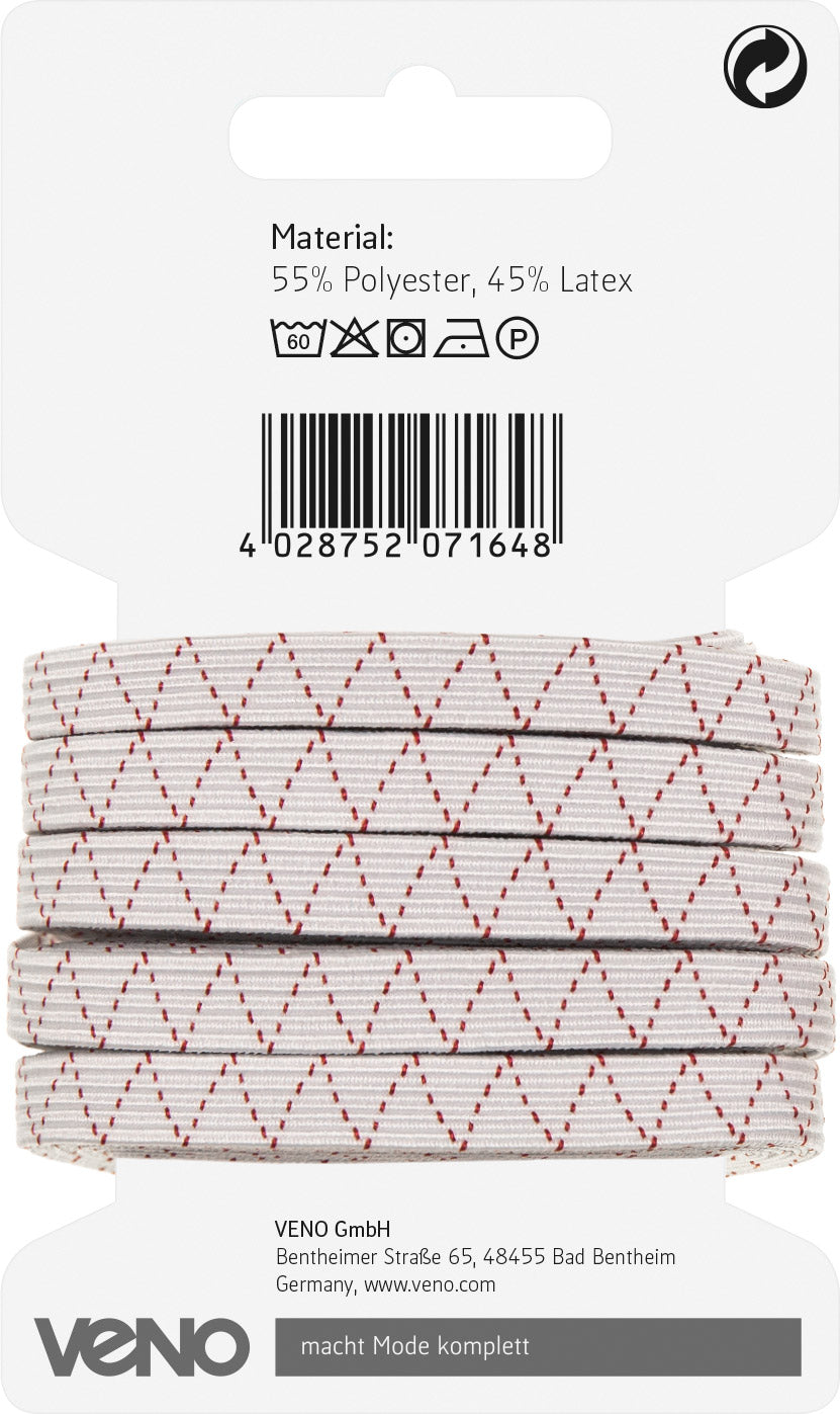 Super Elastic 8mm weiß