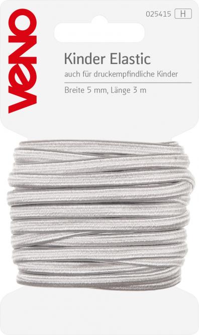 Kinder Elastic 5mm weiß