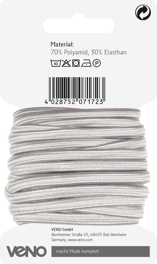 Kinder Elastic 5mm weiß