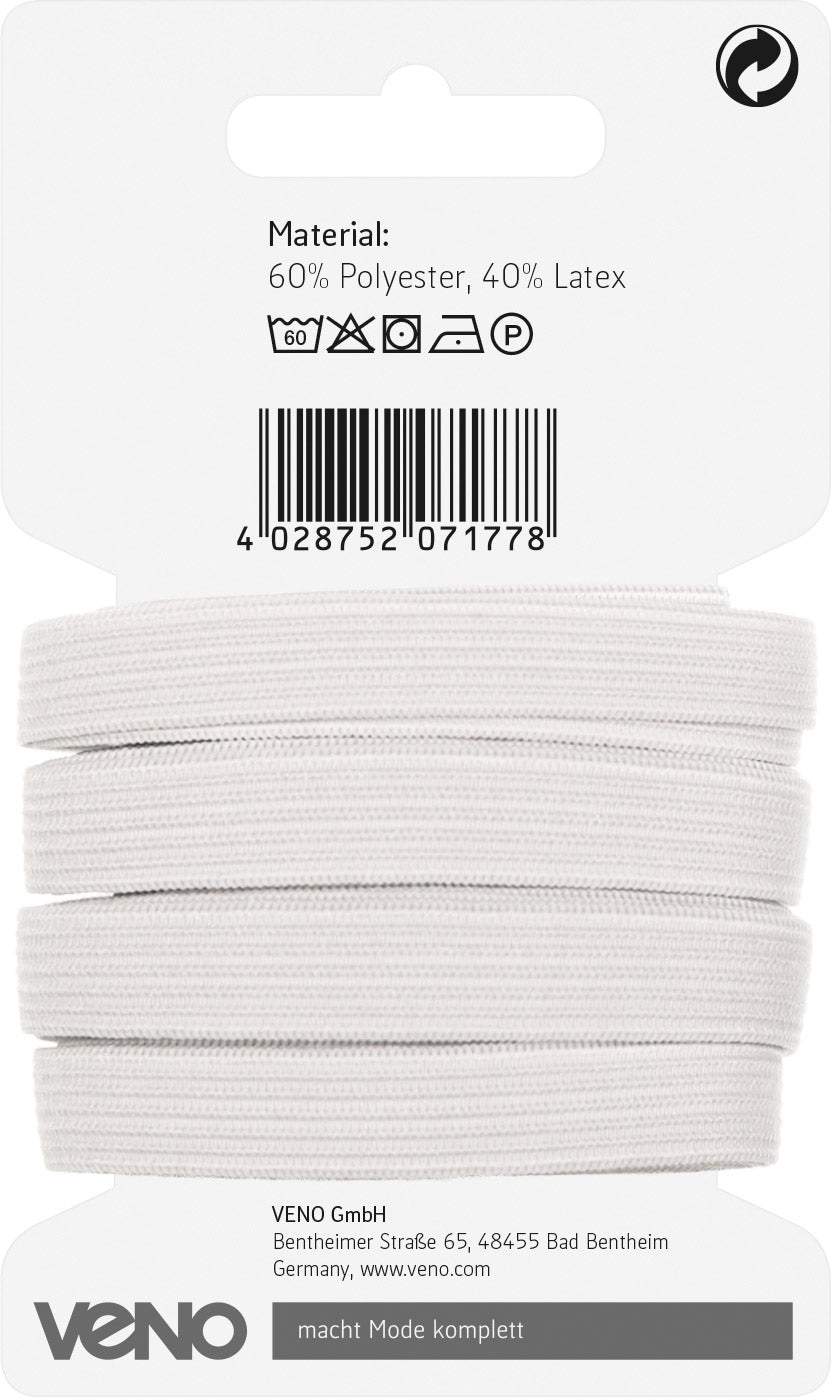 Sport Elastic 8mm 5m weiß