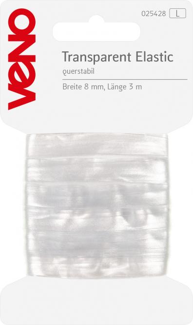 Transparent Elastic querstabil 8mm