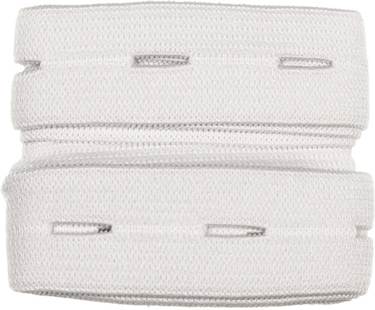Knopfloch Elastic weiß