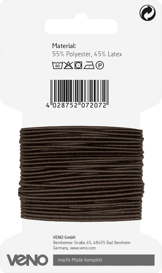Kordel Elastic 1mm braun