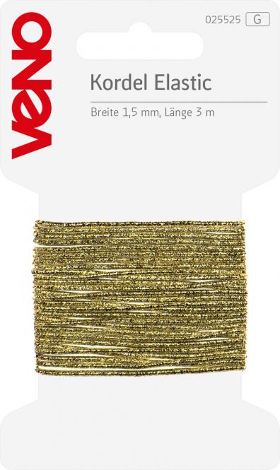Elastic Kordel 1,5mm gold