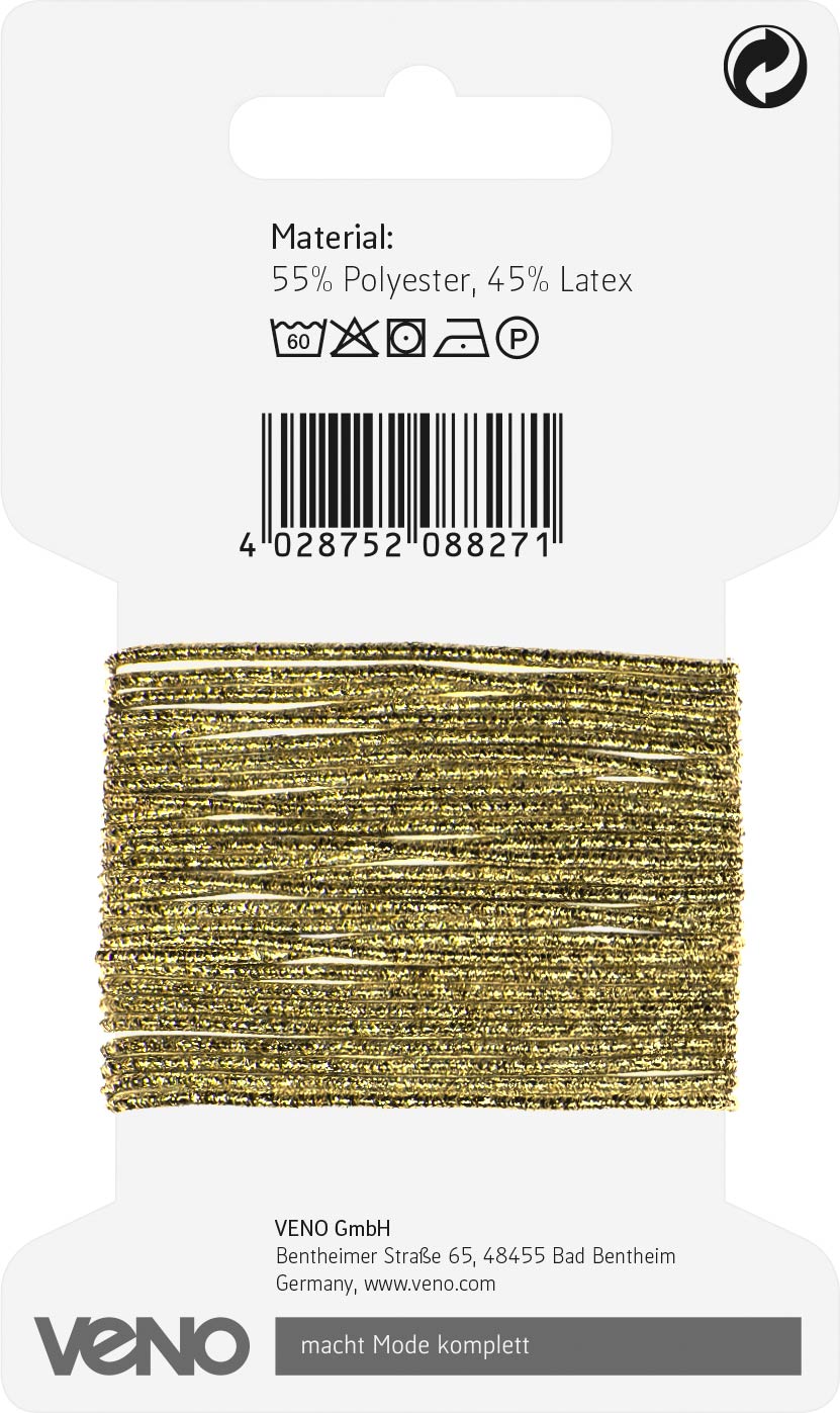 Elastic Kordel 1,5mm gold