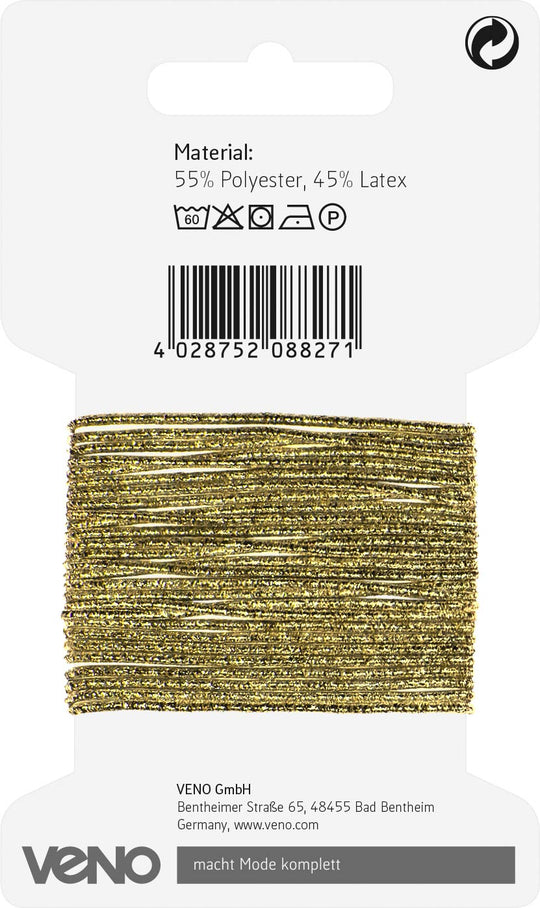 Elastic Kordel 1,5mm gold