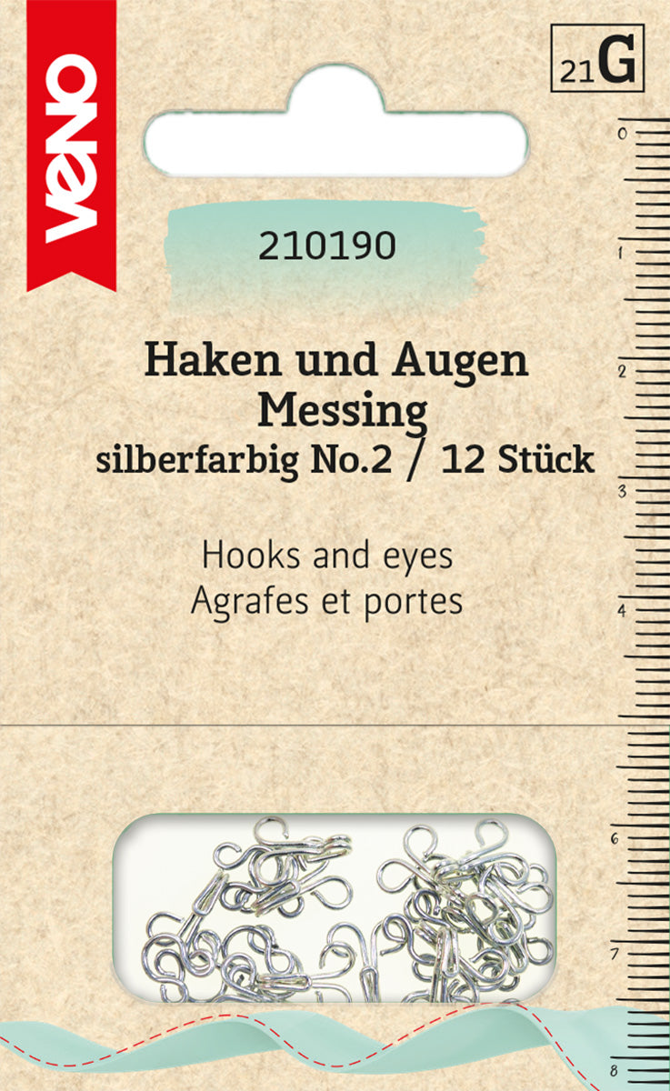 Haken und Augen versch. Größen