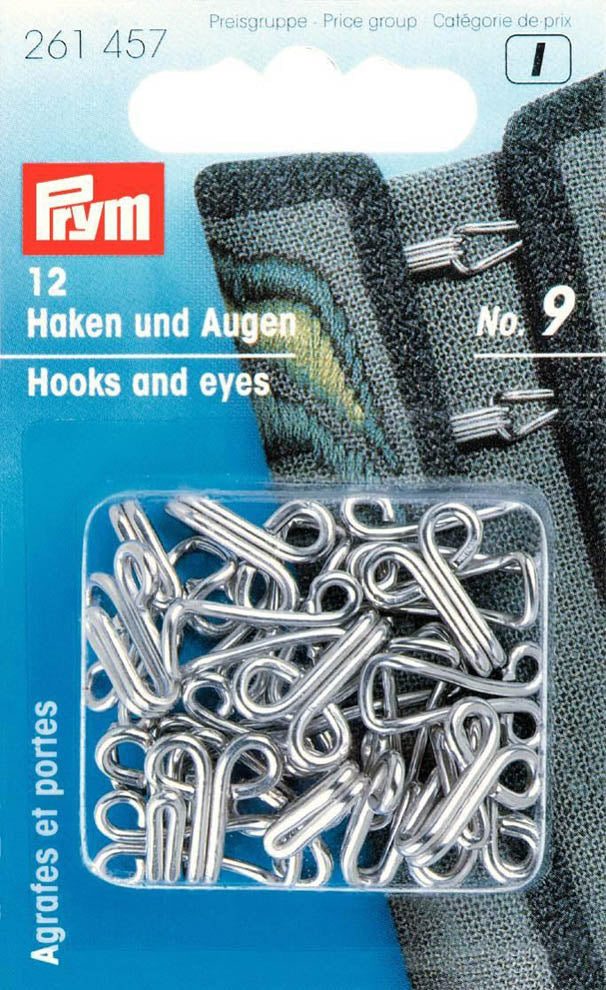 Haken und Augen versch. Größen