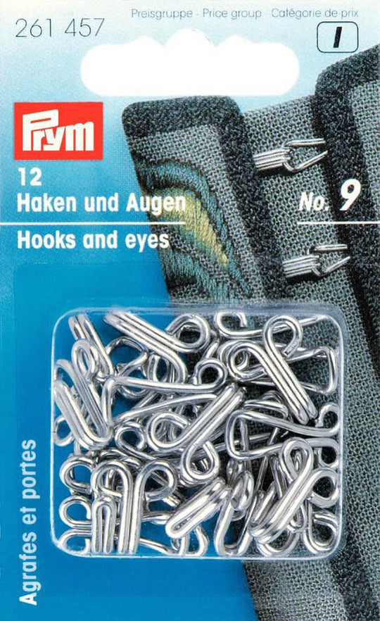 Haken und Augen versch. Größen