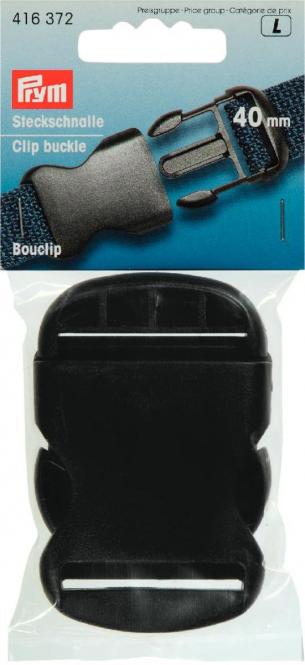 Side Release Buckle Black Plastic