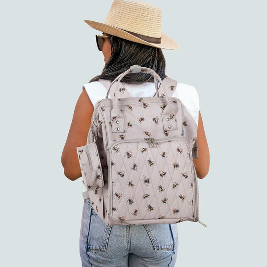 Aufbewahrungsrucksack für Hobby- und Nähbedarf - Biene