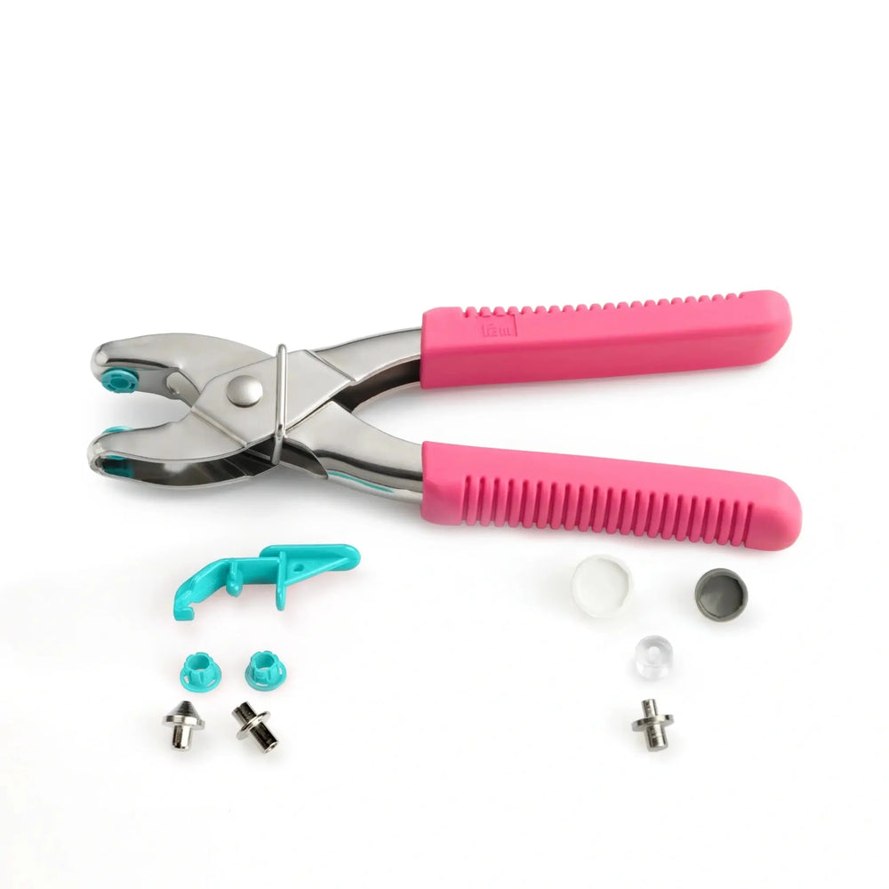 Prym Love Vario Zange mit Loch-/Color Snaps Werkzeug Pink