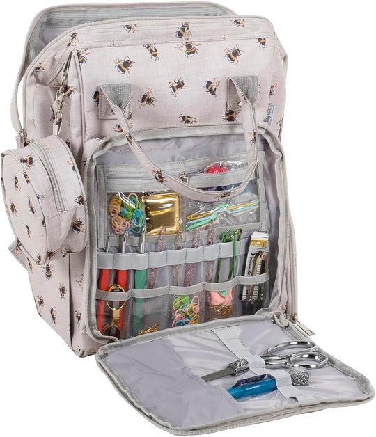 Aufbewahrungsrucksack für Hobby- und Nähbedarf - Biene
