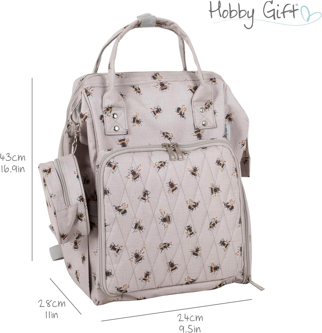 Aufbewahrungsrucksack für Hobby- und Nähbedarf - Biene