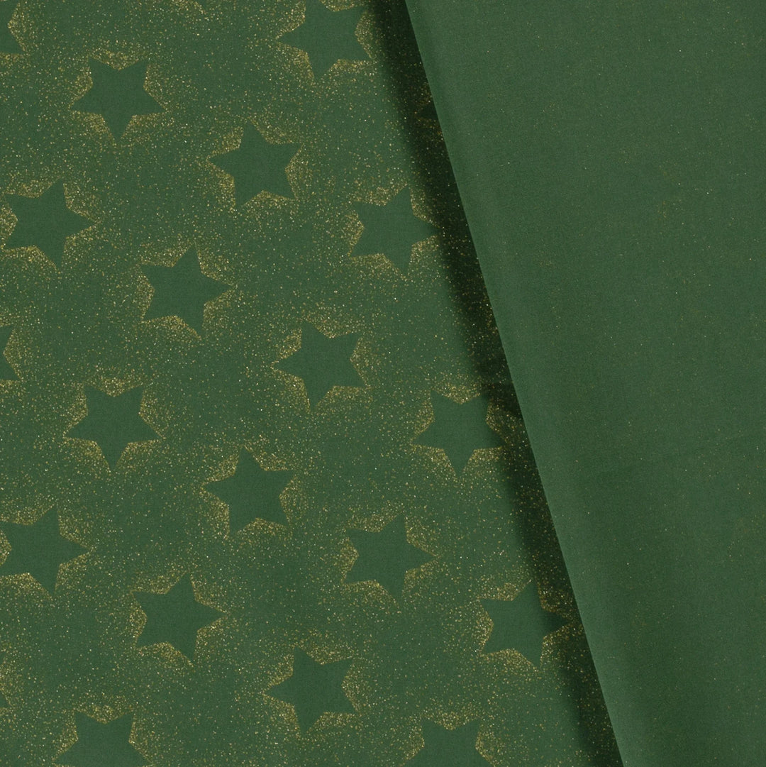 Baumwolle - Goldglitzer