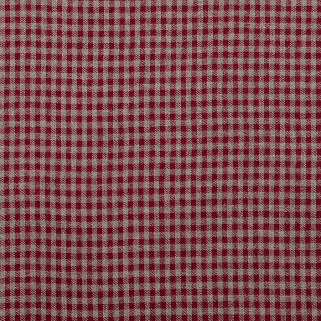 Flanell - Karo Rot/Grau