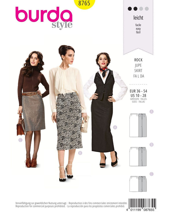 Burda sewing pattern 8765