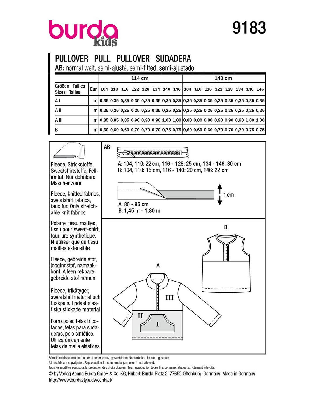 Burda Sewing Pattern 8100