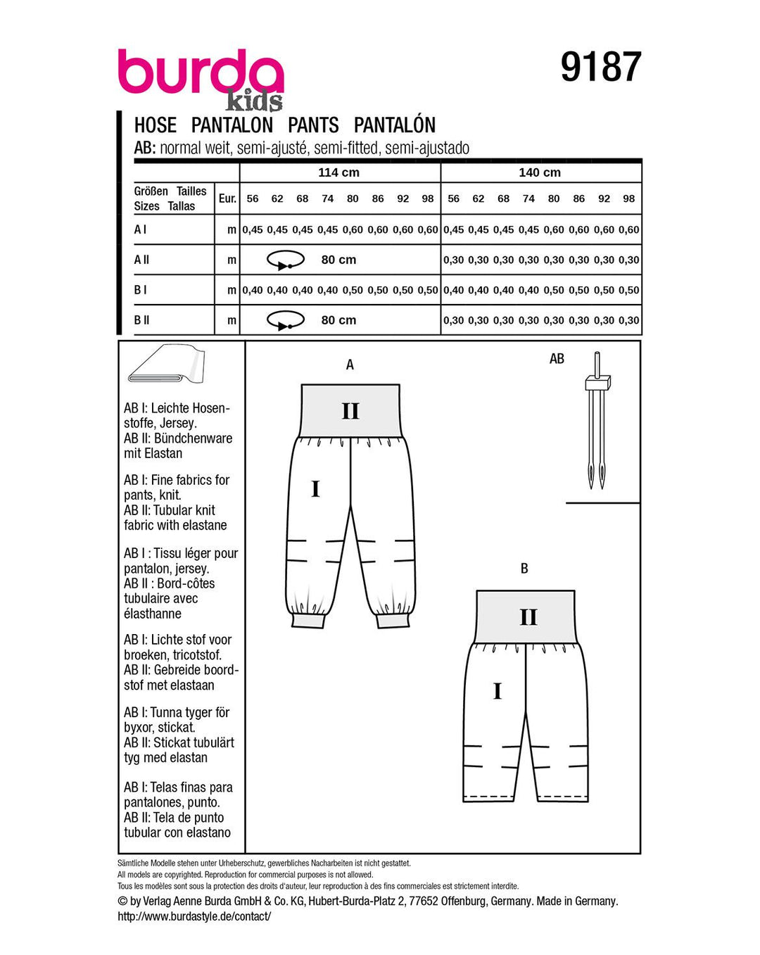 Burda Sewing Pattern 8100