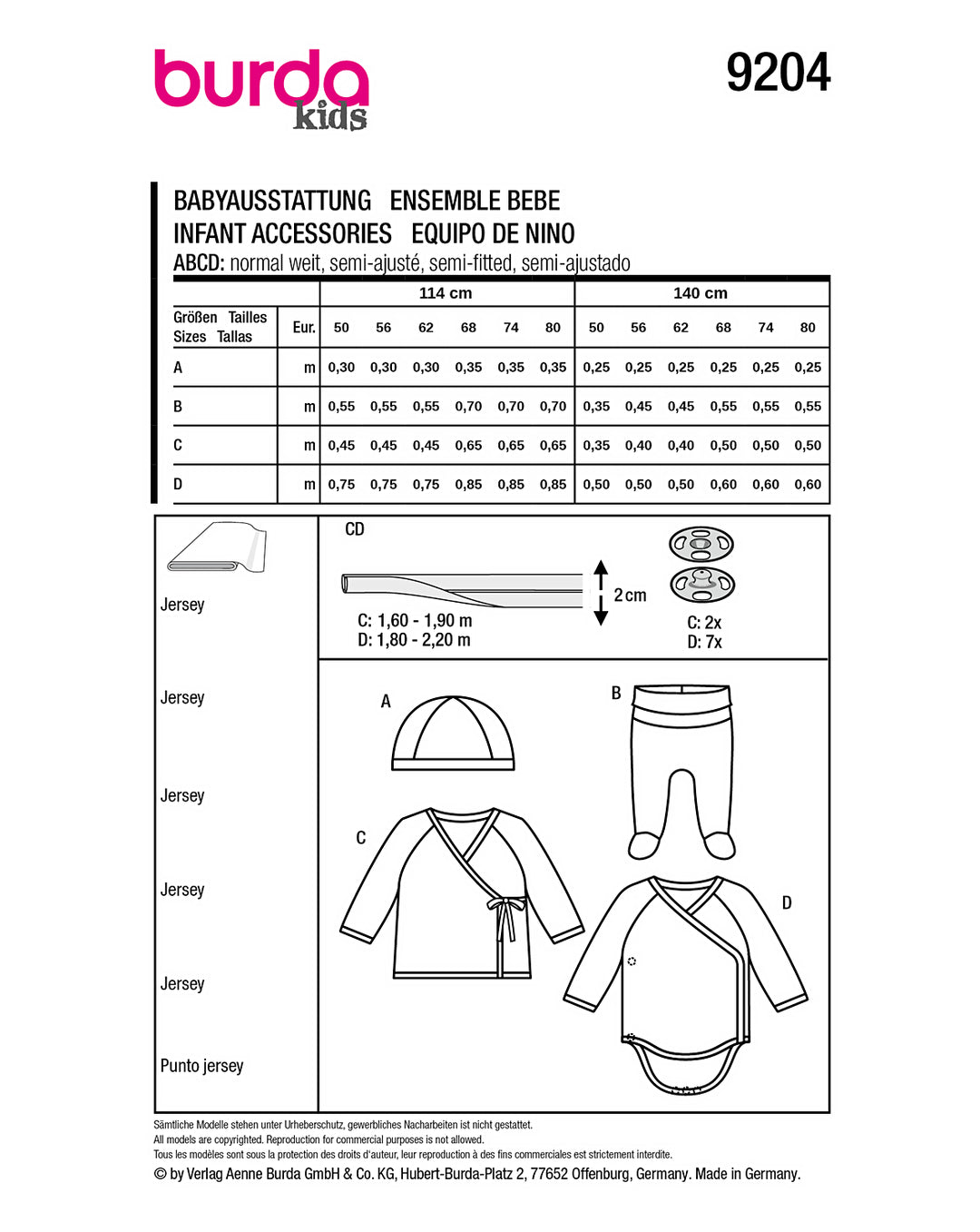 Burda Schnittmuster 9204