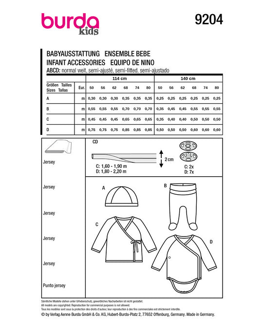 Burda Schnittmuster 9204