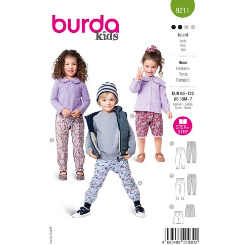 Burda Schnittmuster 9211