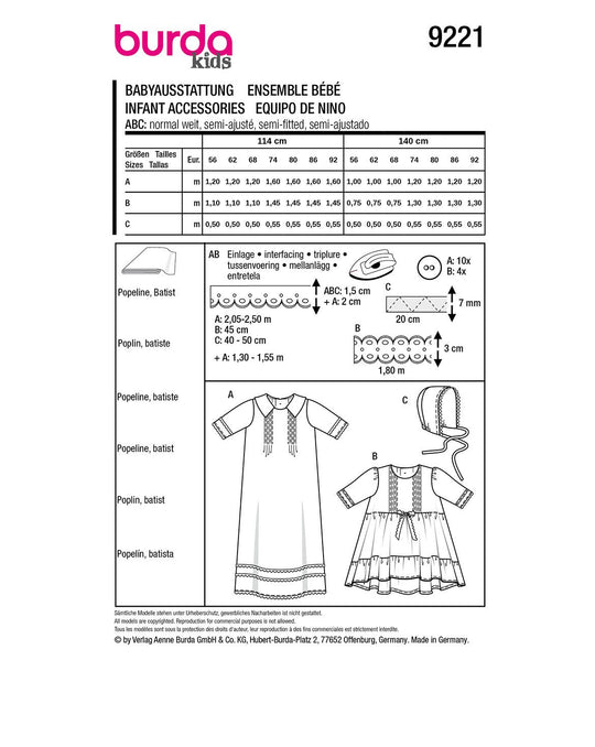 Burda Schnittmuster 9221