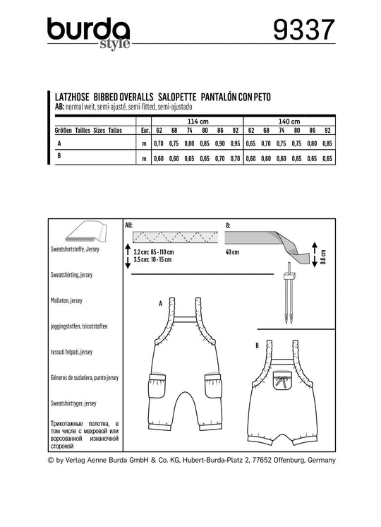 Burda Sewing Pattern 9337