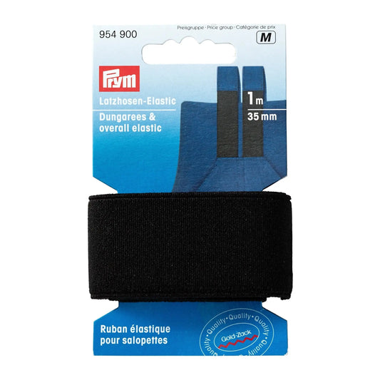 Latzhosen Elastic 35mm schwarz