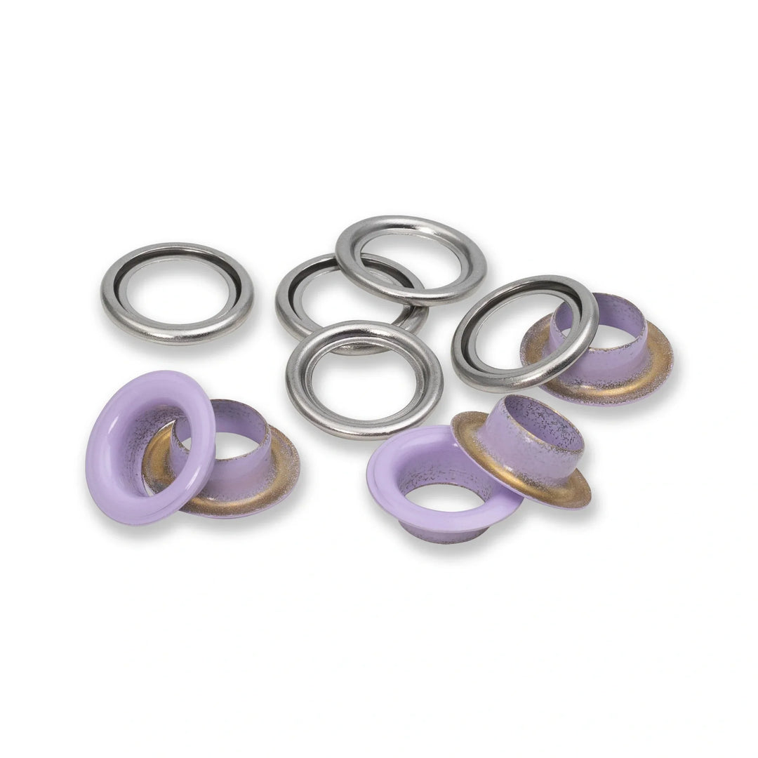 Ösen mit Scheiben 14mm Bunt