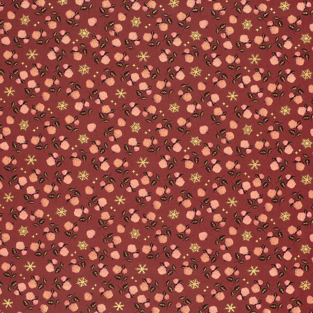 Baumwolle - Schneeflocke Rose