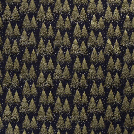 Baumwolle -  Goldbaum blau