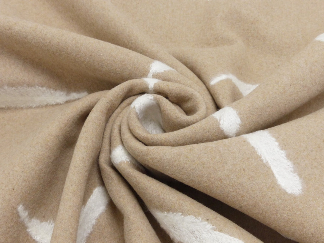 Mantelflausch - Federn Beige
