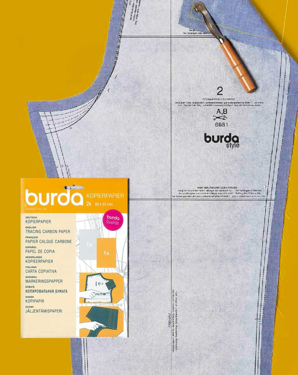Burda Kopierpapier gelb