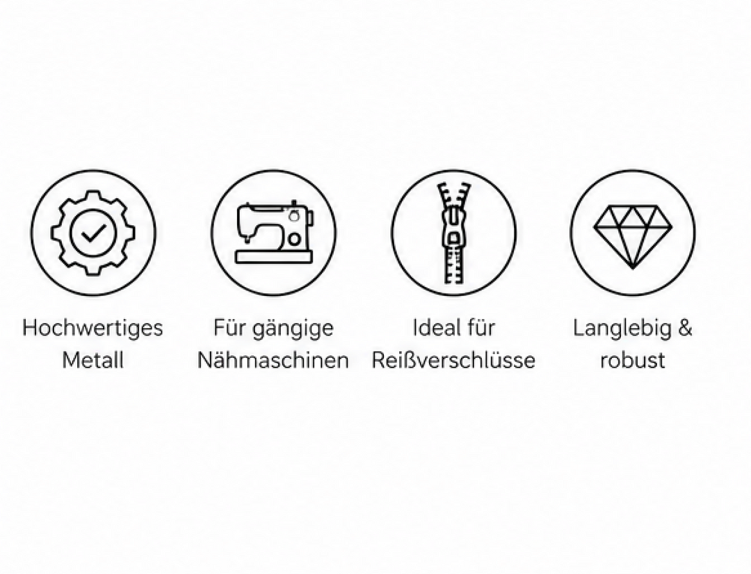 Reißverschlussfuß schmal