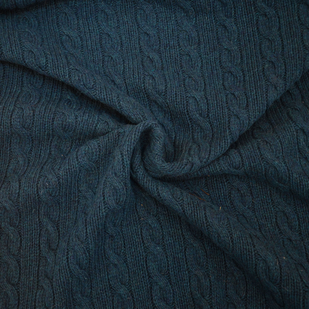 Strick - Zopf Blau