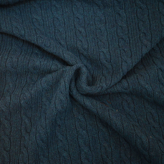 Strick - Zopf Blau