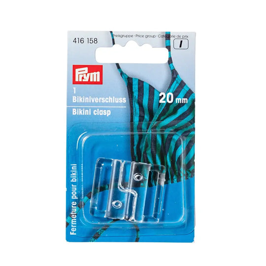 Bikiniverschluss 20mm transparent