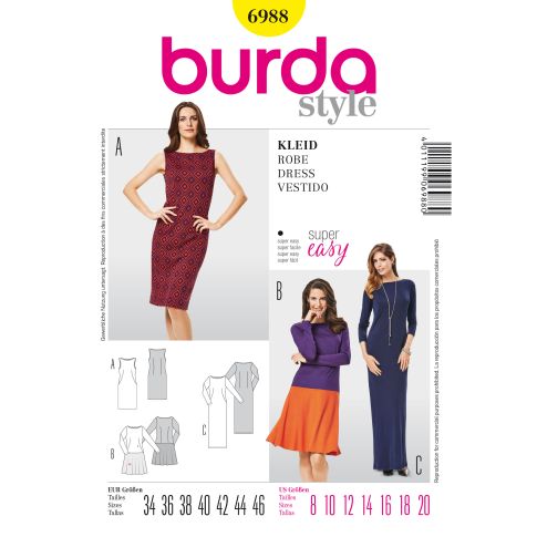 Burda Sewing Pattern 6988