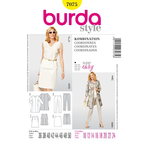Burda Sewing Pattern 7075