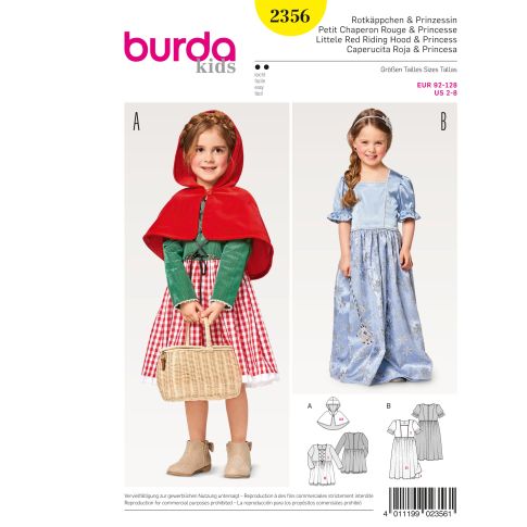 Burda Schnittmuster 2356