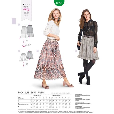 Burda Schnittmuster 6357