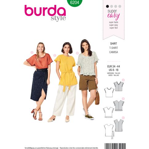 Burda Schnittmuster 6204