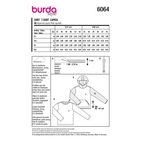 Burda Sewing Pattern 6064