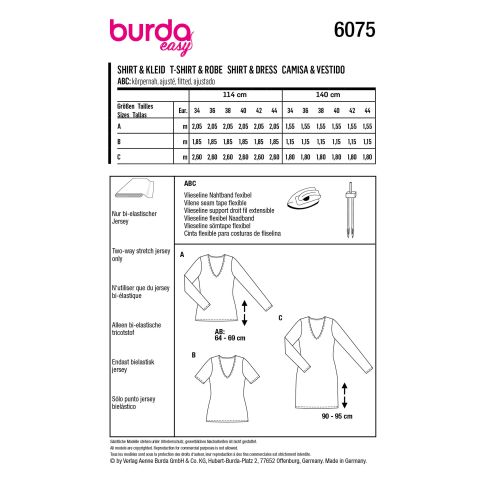 Burda Schnittmuster 6075