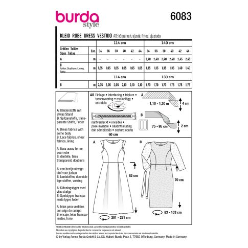 Burda Sewing Pattern 6083